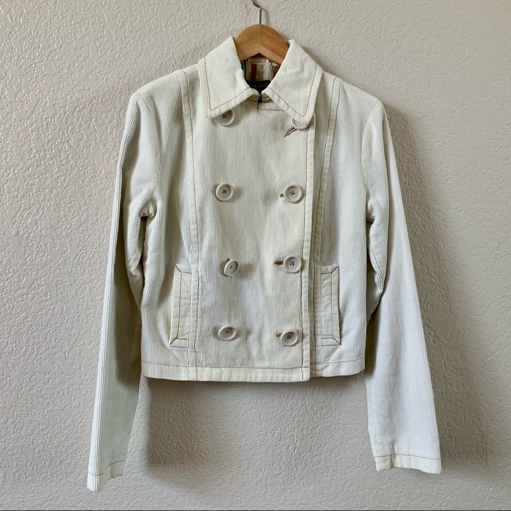 Wet Seal Double Breasted Corduroy Jacket, Sz M